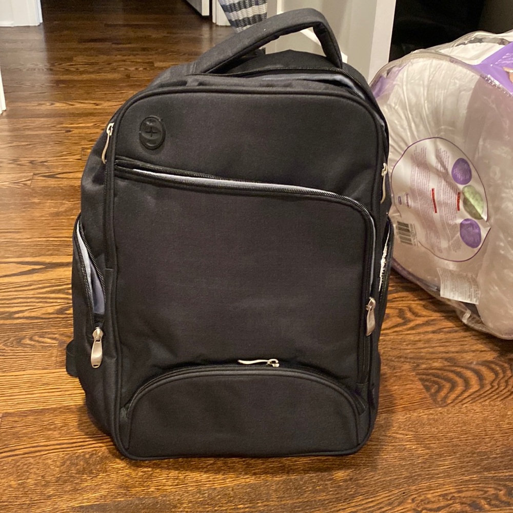 XLR8 Black Diaper Bag Backpack